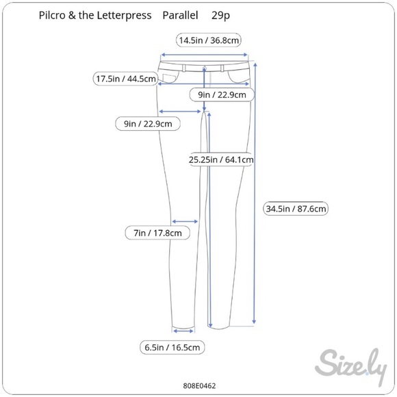 Pilcro Parallel Mid-Rise Straight Jeans 29P - Picture 6 of 6